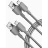 imageAnker USB A to USB C Cable Charger Cord 2 Pack 6FT for iPhone 17 SeriesSamsung Galaxy Note 10S10 S10 LG V30 BlackGrey