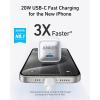 imageAnker USB C Charger Block 20W PIQ 30 Compact Fast Charging for iPhone 171615 and More Series Galaxy Pixel 43 iPad 2 Pack ampamp 2 CableArctic White