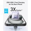 imageAnker USB C Charger Block 20W PIQ 30 Compact Fast Charging for iPhone 171615 and More Series Galaxy Pixel 43 iPad Cable Not Includedpurple