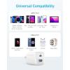 imageAnker USB C Charger Block 33W 2 Port Compact Charger with Foldable Plug for iPhone 1716 Series Galaxy and More Cable Not Included WhiteWhite