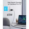 imageAnker USB C ChargerNano II 65W PPS 3Port Fast Compact Foldable Wall Charger for MacBook ProAir iPad Pro Galaxy S20 Dell XPS 13 Note 2010 iPhone 1717 Pro Steam Deck and More