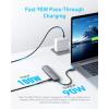 imageAnker USB C Hub 5in1 USB Hub for Laptops 4K HDMI Multiport Adapter with 90W Max Power Delivery USBC ampamp USBA Data Ports USB C Dongle Compact for MacBook Dell and More Charger Not Included