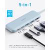 imageAnker USB C Hub 5in1 USBC to HDMI Splitter with 4K Display 1 x Powered USBC 5Gbps ampamp 2Powered USBA 30 5Gbps Data Ports for MacBook Pro MacBook Air Dell and MoreBlue