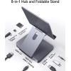 imageAnker USB C Hub for iPad 551 USBC Hub 8in1 with Foldable Tablet Stand 4K HDMI 2 USBA Data Ports for iPad Pro 5th GenAir 5th GenMini 6th and Later Silver
