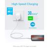 imageAnker USB C to Lightning Cable 321 USBC to Lightning Cable 6ftWhite MFi Certified for iPhone 13 Pro 12 Pro Max 12 11 X XS AirPods Pro Supports Power Delivery Charger Not Includedwhite