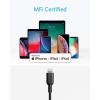 imageAnker USB C to Lightning Cable 321 USBC to Lightning Cable 6ftWhite MFi Certified for iPhone 13 Pro 12 Pro Max 12 11 X XS AirPods Pro Supports Power Delivery Charger Not IncludedBlack