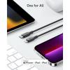 imageAnker USB C to Lightning Cable 6FTMFi Certified BioBased Charging Cord for iPhone 14 Seriesand MoreUSB 20PurpleBlack