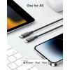 imageAnker USB C to Lightning Cable 6FTMFi Certified BioBased Charging Cord for iPhone 14 Seriesand MoreUSB 20PurpleBlack