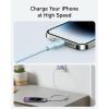 imageAnker USB C to Lightning Cable 6FTMFi Certified BioBased Charging Cord for iPhone 14 Seriesand MoreUSB 20PurpleBlue