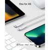 imageAnker USB C to Lightning Cable 6FTMFi Certified BioBased Charging Cord for iPhone 14 Seriesand MoreUSB 20PurpleWhite