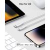 imageAnker USB C to Lightning Cable 6FTMFi Certified BioBased Charging Cord for iPhone 14 Seriesand MoreUSB 20PurpleWhite