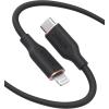 imageAnker USB C to Lightning Cable MFi Certified Powerline III Flow Silicone Charging Cable for iPhone 13 13 Pro Midnight Black 6ftBlack