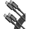 imageAnker USB C to USB C Cable TypeC 60W Fast Charging Cable 6 FT 2Pack for iPhone 17 Series iPad mini 6 and More BlackBlack