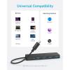 imageAnker USB Hub 4 Ports Multiple USB 30 Hub USB Splitter for Laptop Extender for A Port Laptop PC Desktop and More Charging Not Supported2ft USBA2 ft