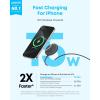imageAnker Zolo Magnetic Wireless Charger 2Pack Qi2 Certified 15W MagSafeCompatible Wireless Charging Pad for iPhone 1716151413 Series AirPods and More Not for Pixel Adapter Not IncludedBlack