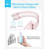 imageAnker Zolo Power Bank 10000mAh 30W Max Fast Portable Charger with Builtin USBC and MFi Certified Lightning Cables USBCampampA Battery Pack for iPhone 1615 Series MacBook GalaxyPink