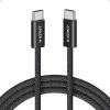 imageAnker Zolo USB C to USB C Cable Braided and DirtFree TypeC Fast Charging Cable Slim Connector for iPhone 17 Series MacBook 240W Black 6FTBlack