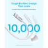 imageAnker Zolo USB to USB C Cable Seamless CarPlay Connesction Durable and Braided Type C Cable Premium Look with Slim Connector for iPhone 1716 Series iPad Pro and More Black 33FTWhite