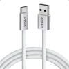 imageAnker Zolo USB to USB C Cable Seamless CarPlay Connesction Durable and Braided Type C Cable Premium Look with Slim Connector for iPhone 1716 Series iPad Pro and More Black 33FTWhite