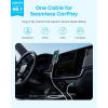 imageAnker Zolo USB to USB C Cable Seamless CarPlay Connesction Durable and Braided Type C Cable Premium Look with Slim Connector for iPhone 1716 Series iPad Pro and More Black 33FTWhite