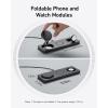 imageAnker iPhone 16 Foldable 3in1 Wireless Charging Station Qi2 Certified 15W UltraFast MagSafeCompatible Wireless Charger for iPhone 1514 Series AirPods Apple Watch USBC Charger IncludedBlack