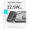imageAnker iPhone 16 Portable Charger Nano Power Bank with Builtin USB C Connector 5000mAh Portable Charger 225W for iPhone 1615 Series Samsung S2223 Series iPad ProAir AirPods and MoreBlack