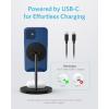 imageAnker iPhone 16 Wireless Charging Stand PowerWave 2in1 Magnetic Stand Lite with USBC Cable for iPhone 1616 Pro16 Plus16 Pro Max151413 Series AirPods 2Pro No AC AdapterBlack