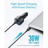 imageUSB C Car Charger Anker 42W PowerDrive Speed Duo 2 Port USB Fast Car Adapter with one 30W PD Port for iPhone 12proMax11  Pro  Max  XSXRX iPad Pro Macbook ProAir 2018 Pixel Galaxy LG and More
