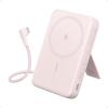 imageANKER Zolo Magnetic Power Bank 10000mAh Wireless Portable Charger with 30W Max Fast Charging Battery Pack with Builtin USBC Cable and Adjustable Stand for iPhone 1615 Series AirPods and MorePink