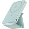 imageAnker 622 Magnetic Battery MagGo 5000mAh Foldable Magnetic Wireless Portable Charger with Stand and USBC Port On The Side MagsafeCompatible for iPhone 16151413 SeriesBuds Green