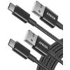 imageAnker Cable 2 Pack 3FT USB A to USB C Cable for iPhone 17 SeriesSamsung Galaxy S10 S10 LG V30 Beats Fit Pro and More Black10ft