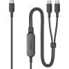 imageAnker Cable4FT 2in1 USB C to USB C Cable 140W MaxFast Charging for iPhone 1616 Pro Max15 SeriesMacBook AirProand MoreBraidedBlackBlack
