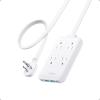 imageAnker Charging Station 20W Max 8in1 USBC Power Strip for iPhone 1514 and MacBook AirPro 5 ft Thin Cord with 4 AC 2 USBA and 2 USBC Ports Fast Charging Desktop Charger for Travel OfficeWhite