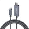 imageAnker HDMI Cable 4K60Hz UltraFast NylonBraided USB C to HDMI Cord with Advanced Shielding Thunderbolt 543 for MacBook iPad iPhone HD TV and More3FTBlack6FT