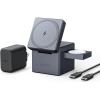 imageAnker MagSafe Charger Stand iPhone 16 Wireless Charger 3in1 Cube with MagSafe 15W Foldable Fast Charging Stand For iPhone 16151413 Apple Watch 18Ultra AirPods 30W USBC Charger Included
