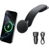 imageAnker Nano Magnetic Wireless Car Charger 360 Adjustable Mount Car Charger with Detachable Pad 15W Qi2 Certified with Alloy Bracket Fast Charging for iPhone 1716151413 Series Adapter Included