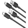 imageAnker USB A to USB C Cable Charger Cord 2 Pack 6FT for iPhone 17 SeriesSamsung Galaxy Note 10S10 S10 LG V30 BlackBlack