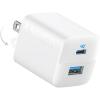imageAnker USB C Charger Block 33W 2 Port Compact Charger with Foldable Plug for iPhone 1716 Series Galaxy and More Cable Not Included WhiteWhite