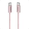 imageAnker Zolo USB C to USB C Cable Braided and DirtFree TypeC Fast Charging Cable Slim Connector for iPhone 17 Series MacBook 240W Black 6FTPink