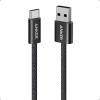 imageAnker Zolo USB to USB C Cable Seamless CarPlay Connesction Durable and Braided Type C Cable Premium Look with Slim Connector for iPhone 1716 Series iPad Pro and More Black 33FTBlack