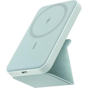 imageANKER Magnetic Battery MagGo 5K Foldable Magnetic Wireless Portable Charger and USBC for iPhone 1515 Plus15 Pro15 Pro Max iPhone 1413 Series Buds GreenBuds Green