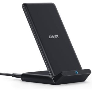 imageAnker 313 Wireless Charger Stand QiCertified for iPhone 171717 Pro17 Pro Max151413 10W FastCharging Galaxy S23 S22 S21No AC AdapterBlack