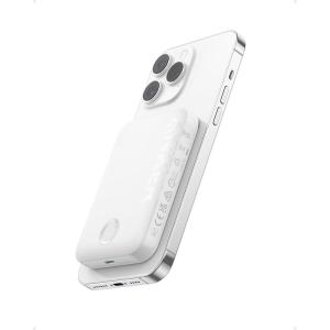 imageAnker 321 MagGo Battery PowerCore Magnetic 5K 5000mAh Magnetic Wireless Portable Charger Compatible with iPhone 1515 Plus15 Pro15 Pro Max iPhone 141312 SeriesBlackWhite