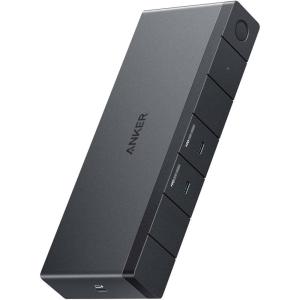 imageAnker 568 USBC Docking Station 11in1 USB4 Up to 100W Charging for Laptop 40Gbps Data Transfer Ethernet Single 8K Triple 4K Display 6 USB Ports for Windows Laptop and MoreGray