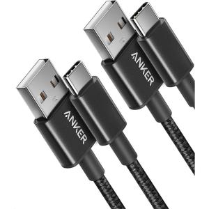 imageAnker Cable 2 Pack 3FT USB A to USB C Cable for iPhone 17 SeriesSamsung Galaxy S10 S10 LG V30 Beats Fit Pro and More Black3ft