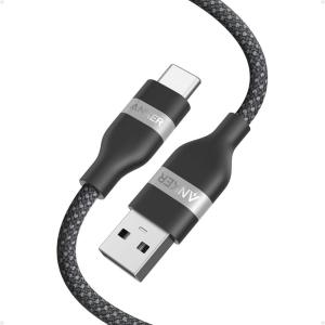 imageAnker Car Carplay Cable for iPhone 17 16 Pro Max Plus Upcycled Braided USB A to USB C Car Charger Cord for Samsung Note20 and More 3FT BlackBlack