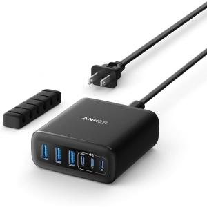 imageAnker Desktop Charger Fast Charging USB C Charger 112W Max 6Port Charging Station for iPhone17 iPad MacBook Samsung and More Cable Not IncludedBlack