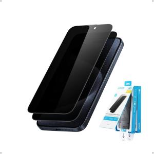 imageAnker Easy Fit HD Screen Protector for iPhone 16 Pro Max Screen Protector UltraDurable Dustand FingerprintFree with Extended Coverage Fast and Easy Installation 69Inch Pack of 2Privacy