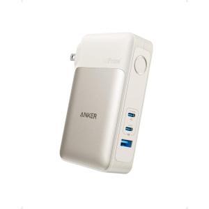 imageAnker GaNPrime Power Bank 2in1 Portable Charger 10000mAh 30W USBC Battery Pack with 65W Wall Charger Works for iPhone 1515 Plus15 Pro15 Pro Max1413 Samsung Pixel MacBook DellGolden