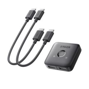 imageAnker HDMI Switch 4K60Hz HDMI Switcher 2 in 1 Out with Smooth Finish Supports HDR 3D Dolby Compatible with Laptops PC Xbox Series PS5  PS4 Projector and More2in1 with 2 HDMI Cables